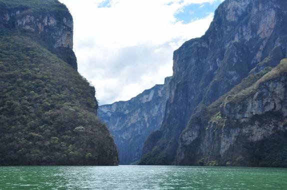 O belo Canyon del Sumidero, em Chiapa del Corso, no México